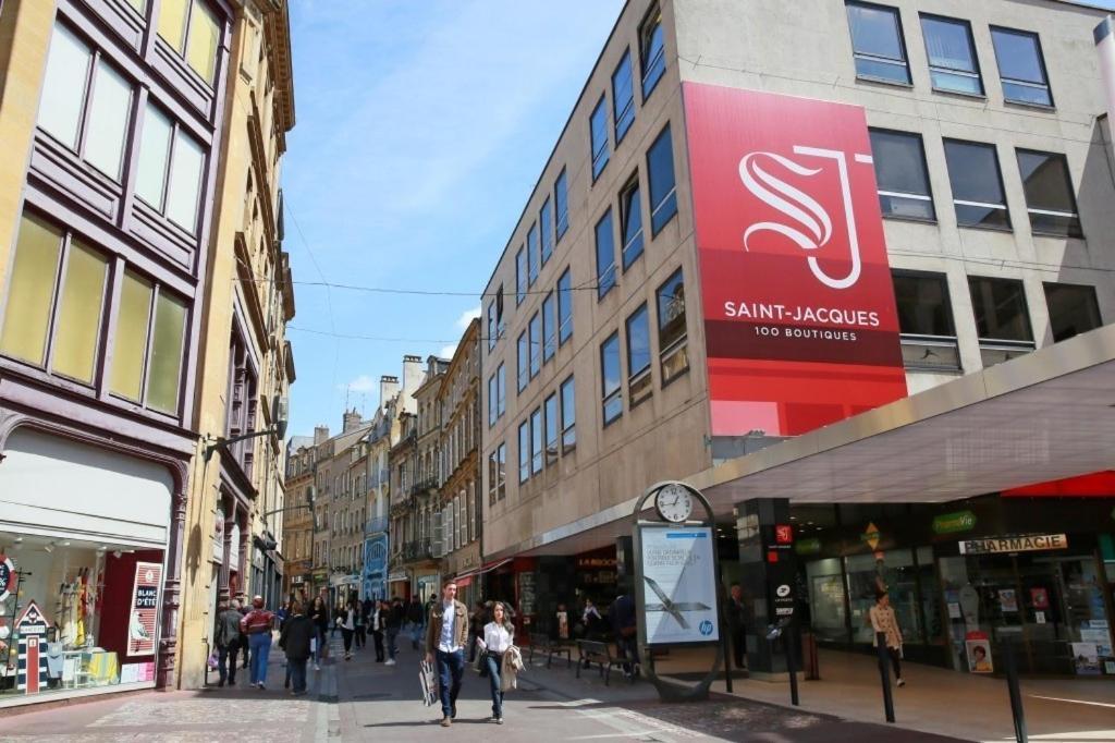 Coquet Appartement, Quartier Historique De Metz Centre Luaran gambar